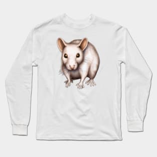 Cute Rat Drawing Long Sleeve T-Shirt